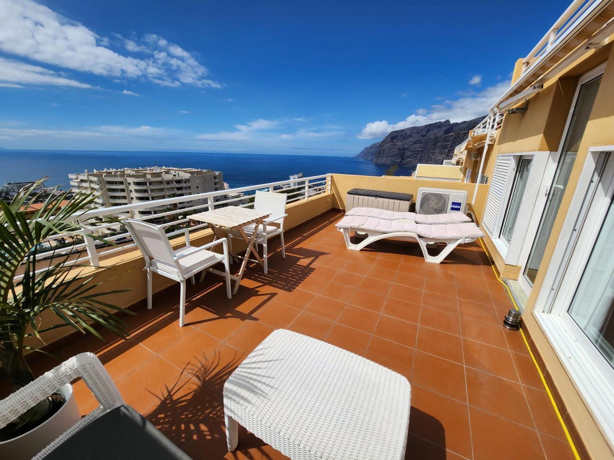 Los Gigantes,Huge Terrace,Sea View,Air Conditioning Apartment Puerto de Santiago  Exterior photo